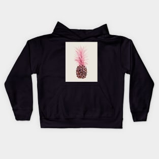 Pink Leopard pineapple Kids Hoodie